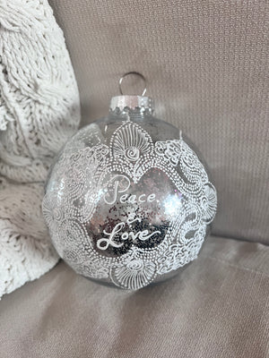 Silver Personalized Mehndi Ornament