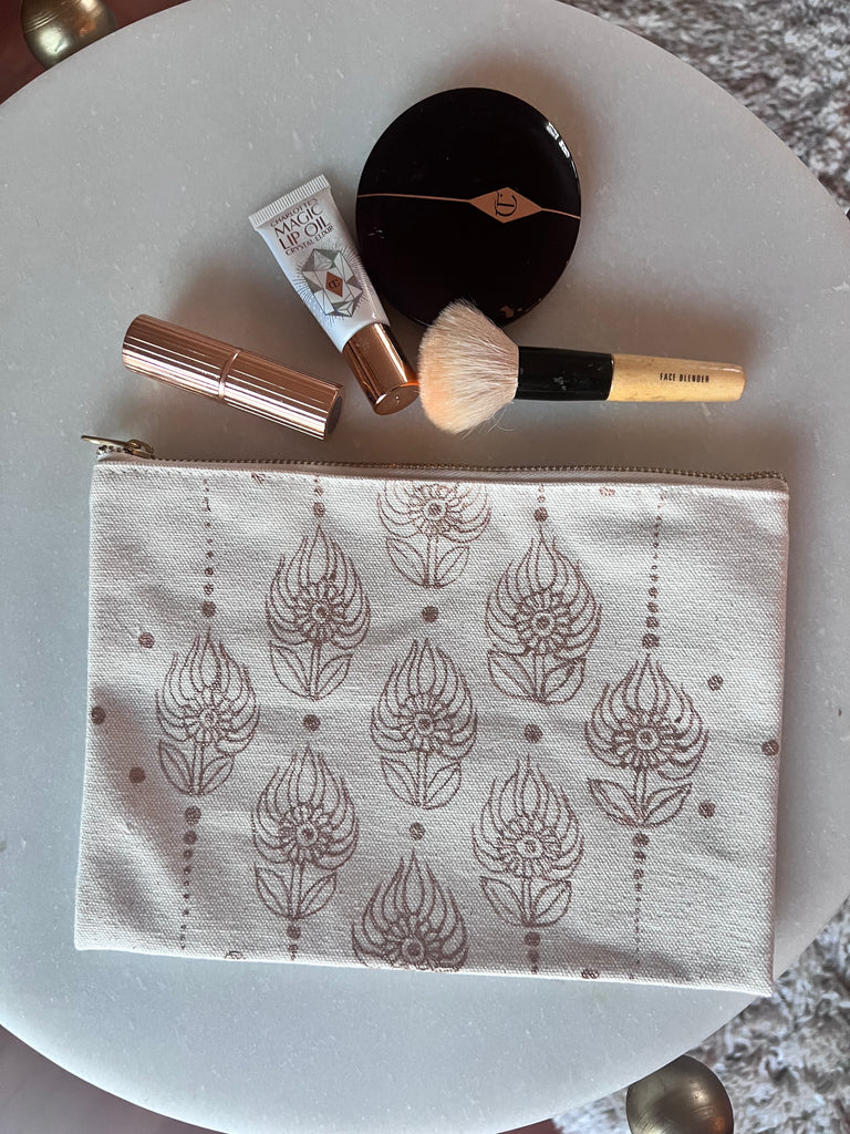 Lotus Cosmetic Pouch